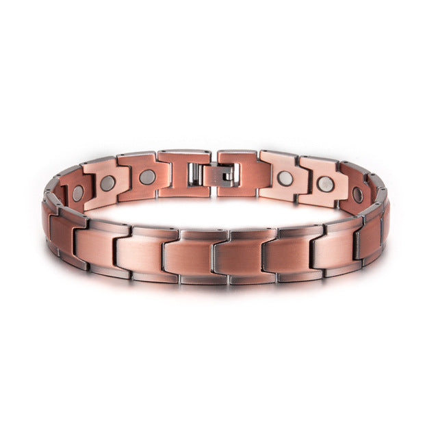 Pure Copper Bracelet Retro Bottom Full Magnetic – Jewelry Gift Ideas — 1