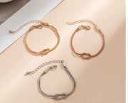 Twist Bracelet Elegant Heart Knot Fashion Simple – Jewelry Gift Ideas — 7