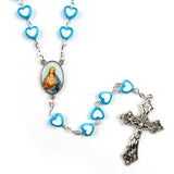 Heart-Shaped Acrylic Rosary Necklace – Jewelry Gift Ideas — 2