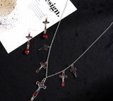Fashion Exaggerated Black Bat Necklace Suit – Stylish Gifts — 7