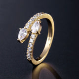 Simple And Exquisite Water Drop Zircon Ring – Holiday Gift Ideas — 7