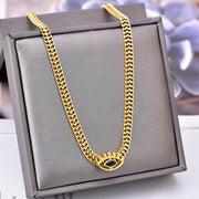 Design Clavicle Chain Oval Eye Pendant – Jewelry Gift Ideas — 5