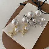Large And Small Pearls Zircon Eight-pointed Stars – Gifts for Her — 2