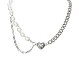 Women's Pearl Splicing Love Necklace – Jewelry Gift Ideas — 2