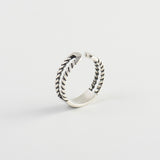 S925 Sterling Silver Retro Twist Destiny Love Ring – Gifts for Couples — 9