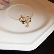 Real Gold Electroplated Zircon Opal Double Layer Ring – Stylish Gifts — 6