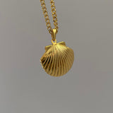 Shell Titanium Steel Album Necklace Opening – Jewelry Gift Ideas — 8