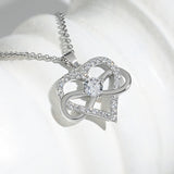 8-word Infinite Symbol Heart Pendant Necklace – Jewelry Gift Ideas — 4