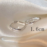 Mother-of-pearl Cross High-end Simple Ear Hoop Ear – Gifts for Her — 3