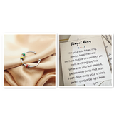 Drip Oil Spinning Bead Anxiety Ring – Stylish Gifts — 8