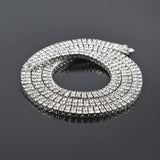 Alloy Diamond 2 Row Hip Hop Necklace – Jewelry Gift Ideas — 2