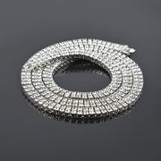 Alloy Diamond 2 Row Hip Hop Necklace – Jewelry Gift Ideas — 2
