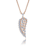 Leaf type zircon necklace – Jewelry Gift Ideas — 6