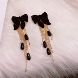 Super Cute Velvet Bow Earrings For Christmas – Birthday Gifts — 4