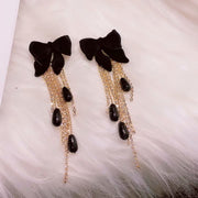 Super Cute Velvet Bow Earrings For Christmas – Birthday Gifts — 4