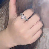Small Design Feeling Opal Love Ring – Gifts for Couples — 5