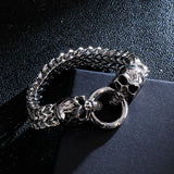 Skull Titanium Steel Men's Domineering Bracelet – Jewelry Gift Ideas — 6