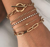 Retro Geometric Multilayer Combination Bracelet – Jewelry Gift Ideas — 4