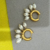 Golden Pearl Fan-shaped Tassel Earrings – Thoughtful Gifts — 2