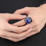 Titanium steel men's zircon ring – Gifts for Him — 5