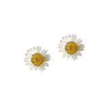 Epoxy Daisy Real Flower Dried Flower Earrings – Stylish Gifts — 2