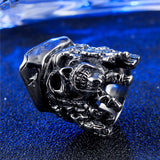 Men's Titanium Steel Skull Captain Ring Pirates – Gifts for Him — 5