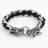 Titanium Steel Skull And Dragon Head Animal – Jewelry Gift Ideas — 3