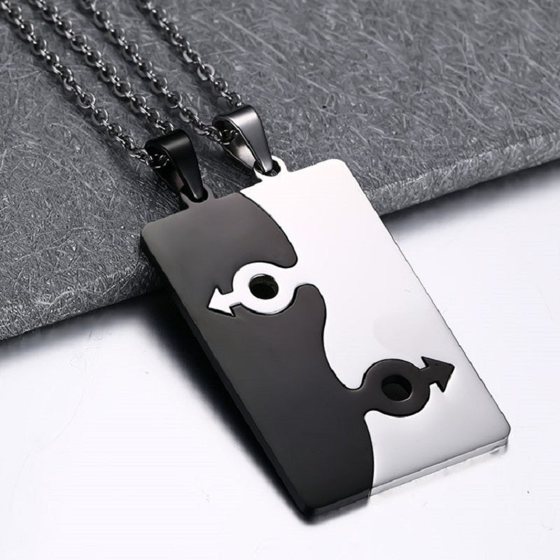 Friendship Puzzle Pendant Necklace – Jewelry Gift Ideas — 1