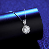 Mosang Necklace S925 Silver Pendant Female – Jewelry Gift Ideas — 3