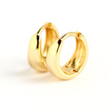 Simple Metal Wide-faced Personalized Earrings – Surprise Gifts — 2