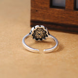 Vintage lotus ring Thai silver ring for lady – Practical Gifts — 5