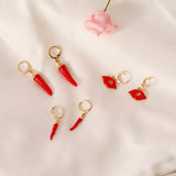 Red Pepper Lips Personality Fashion Earrings Female – Stylish Gifts — 2