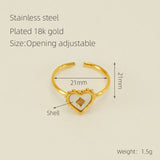 Heart-shaped Stainless Steel Ring Female Niche – Gifts for Her — 5