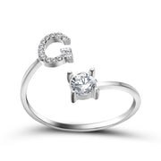 Design Adjustable 26 Initial Letter Ring Fashion – Stylish Gifts — 3
