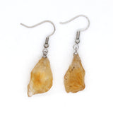 Natural Crystal Unshaped Rough Stone Earrings – Small Gift Ideas — 4