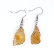 Natural Crystal Unshaped Rough Stone Earrings – Small Gift Ideas — 4