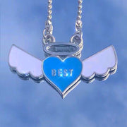 Hip Hop Metal Angel Demon Letter Pendant Necklace – Jewelry Gift Ideas — 5