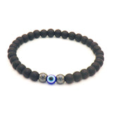 Frosted Bead Single Loop Tiger Eye Stone Bracelet – Jewelry Gift Ideas — 3