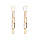 Fashion Gold and Silver Chain Shape Earrings Earrings – Stylish Gifts — 1