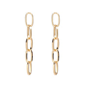 Fashion Gold and Silver Chain Shape Earrings Earrings – Stylish Gifts — 1