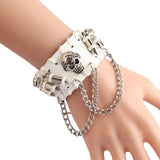 Personalized leather skull bullet alloy bracelet – Jewelry Gift Ideas — 2