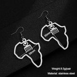 Gold Stainless Steel Adinkra Gye Nyame Earrings – Small Gift Ideas — 6