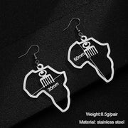 Gold Stainless Steel Adinkra Gye Nyame Earrings – Small Gift Ideas — 6