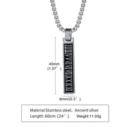Stainless Steel Roman Numeral Rectangular Bar – Jewelry Gift Ideas — 17