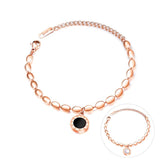 Rose gold black and white two-sided ladies – Jewelry Gift Ideas — 1