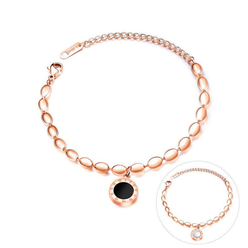 Rose gold black and white two-sided ladies – Jewelry Gift Ideas — 1
