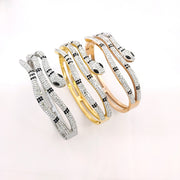 Full Diamond Snake Titanium Steel Bracelet Trend – Jewelry Gift Ideas — 3