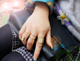 Five-piece openwork alloy ring – Meaningful Gifts — 4