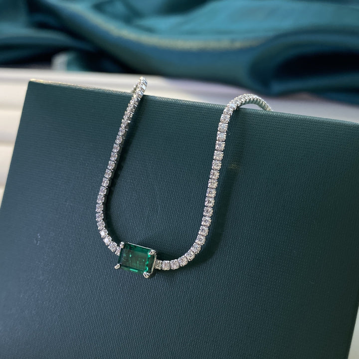 Female Emerald Bracelet 1 Carat Simple Mosaic – Jewelry Gift Ideas — 1