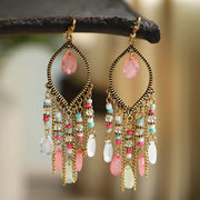 Antique Gold Plated Long Tassel Earrings For Women – Gifts for Her — 2